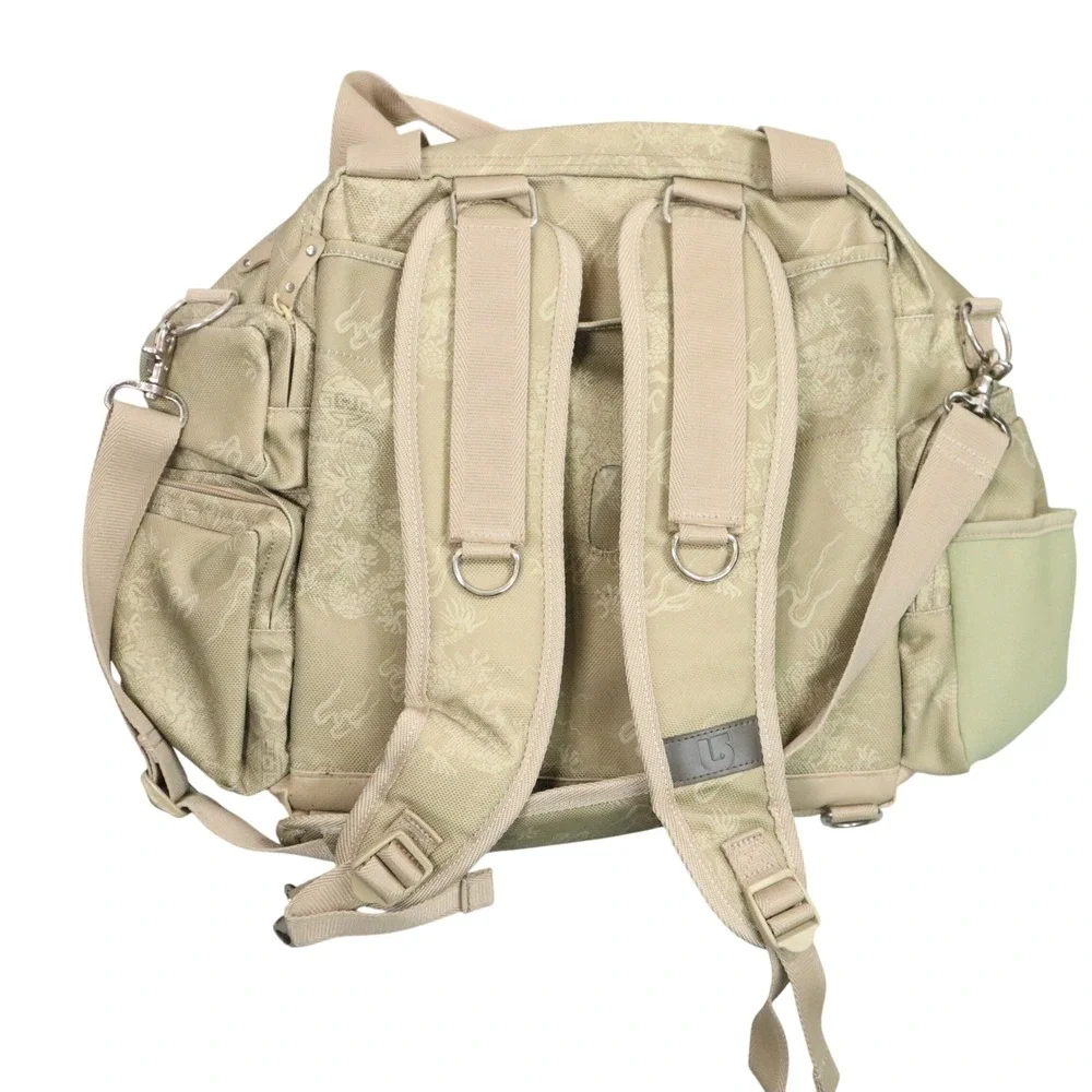 Burton DJ Bag Gear Travel Mens OS Tan Dragon Print Y2K Vintage Laptop Padded New